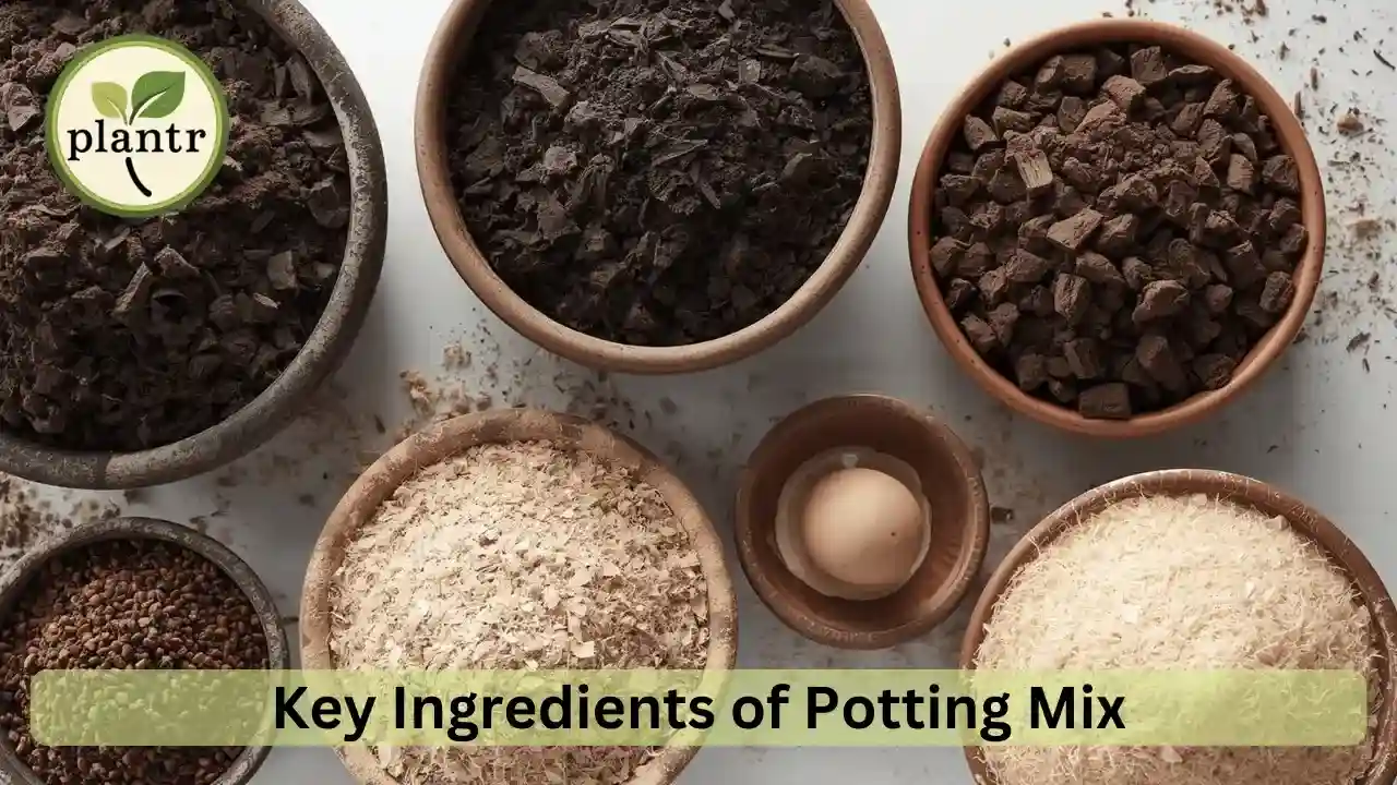 Common ingredients used in potting mix for balcony gardening