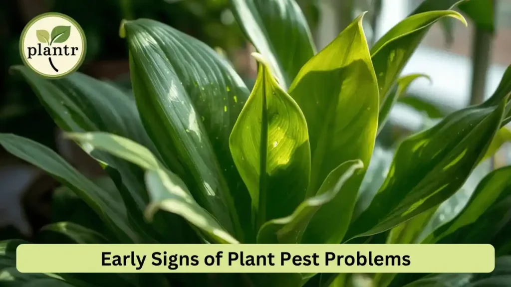 early signs of plant pests on indoor and outdoor plants