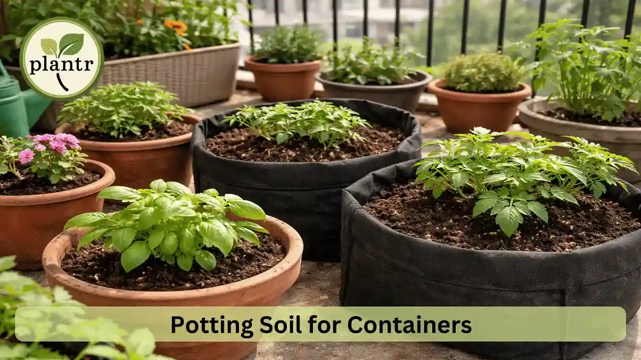 potting soil used for plants in pots and containers
