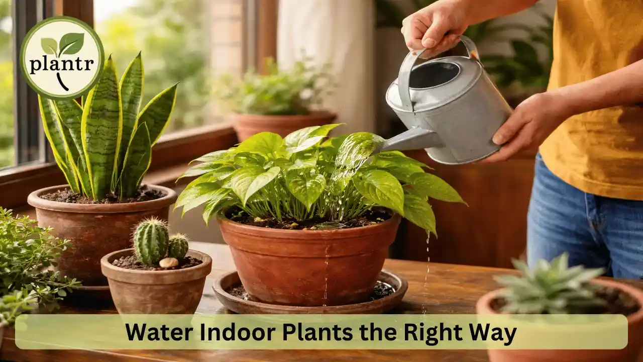 proper way to water indoor plants for healthy growth