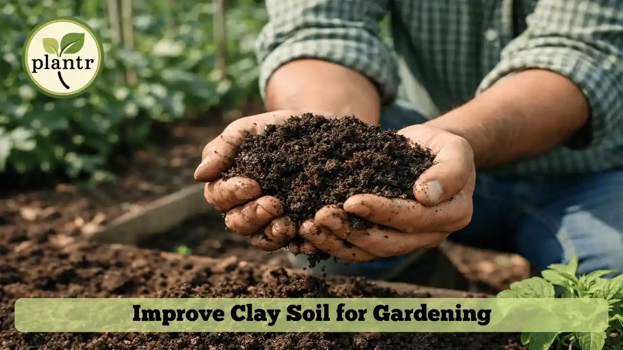 how to improve clay soil for gardening with compost and organic matter in a home garden