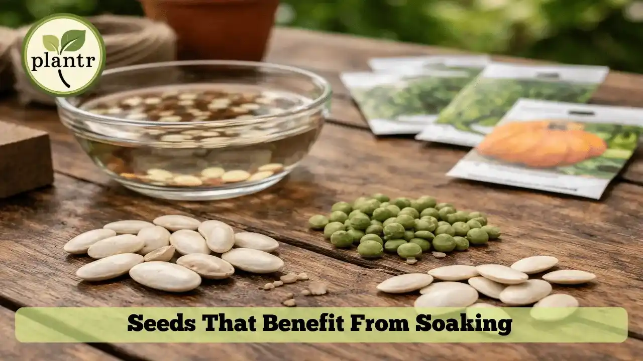 large vegetable seeds like beans peas and pumpkin commonly soaked before planting